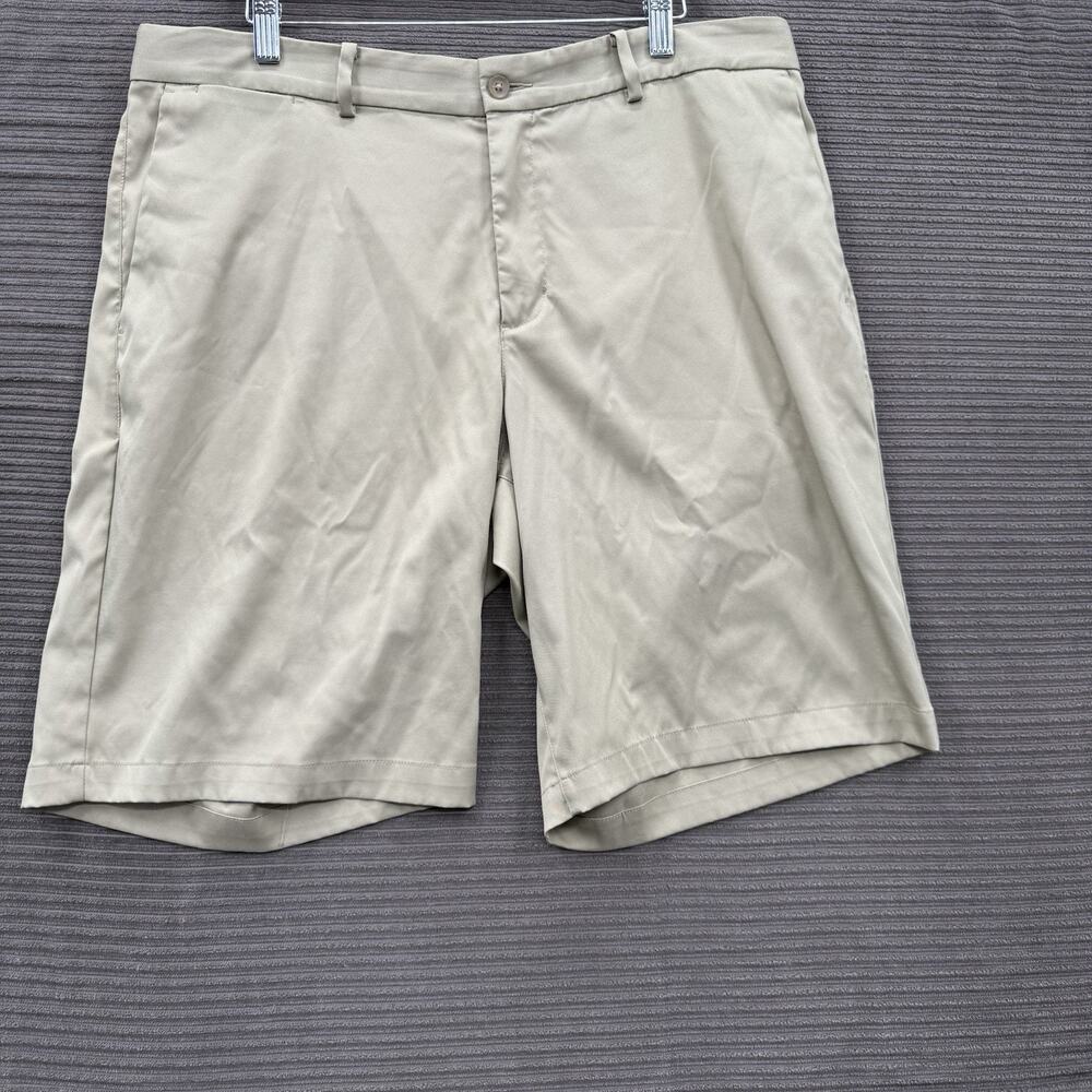 Nike Golf Chino Short Men 36 Brown Cotton Golf Golfing Preppy Performance Casual